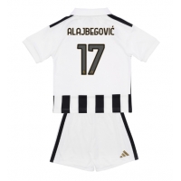 Camisa de Futebol Juventus Kerim Alajbegovic #17 Equipamento Principal Infantil 2026-27 Manga Curta (+ Calças curtas)